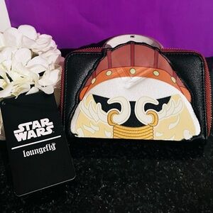 Disney Loungefly Star Wars: Lando Cal-rissian and Jabba the Hutt Wallet NWT